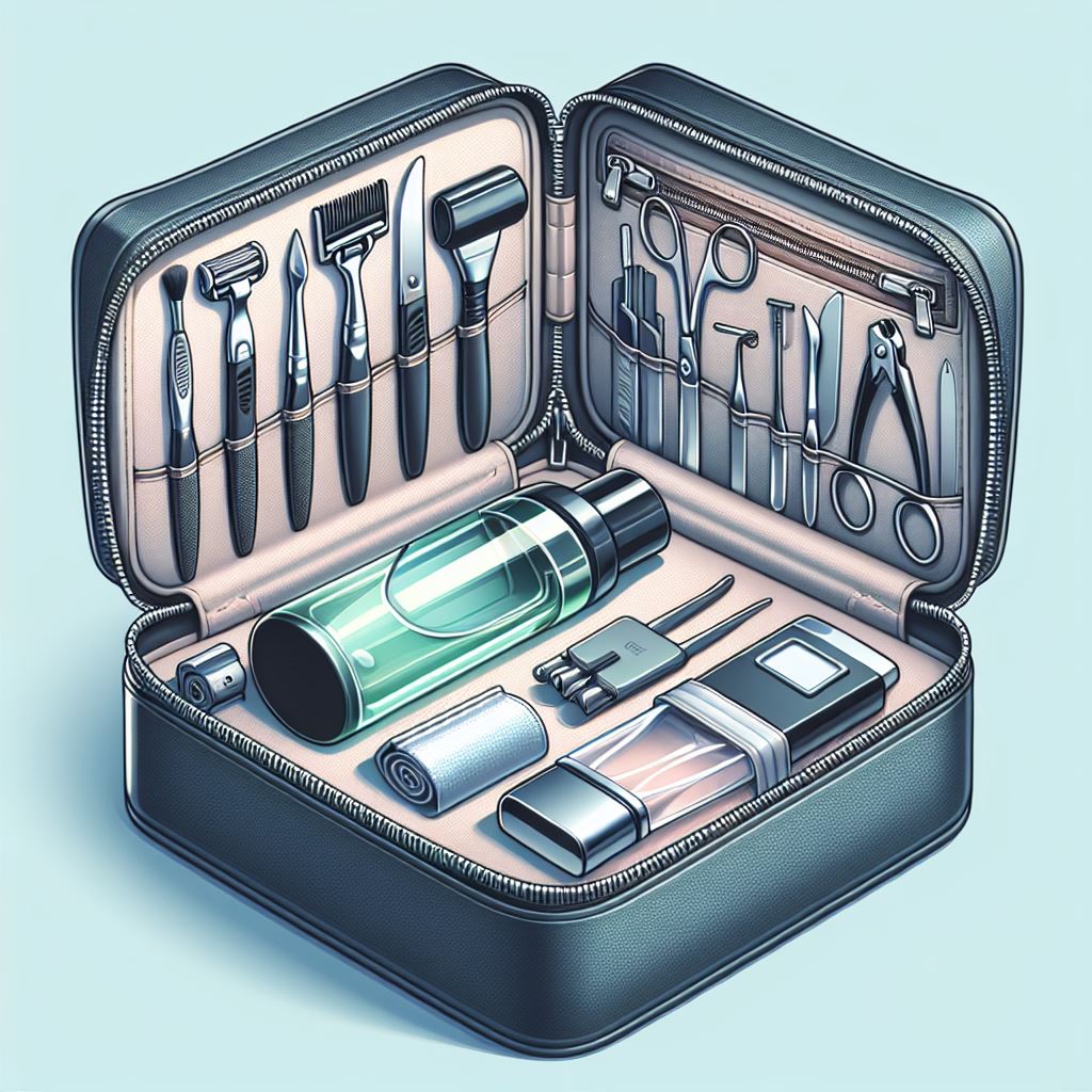 kit aseo de mujerkit aseo mujer gris